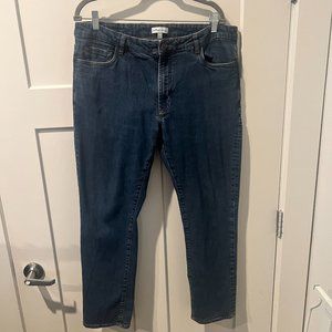 Peter Millar Jeans Men’s Size 38x34 Blue Denim Dark Wash Straight Fit Casual